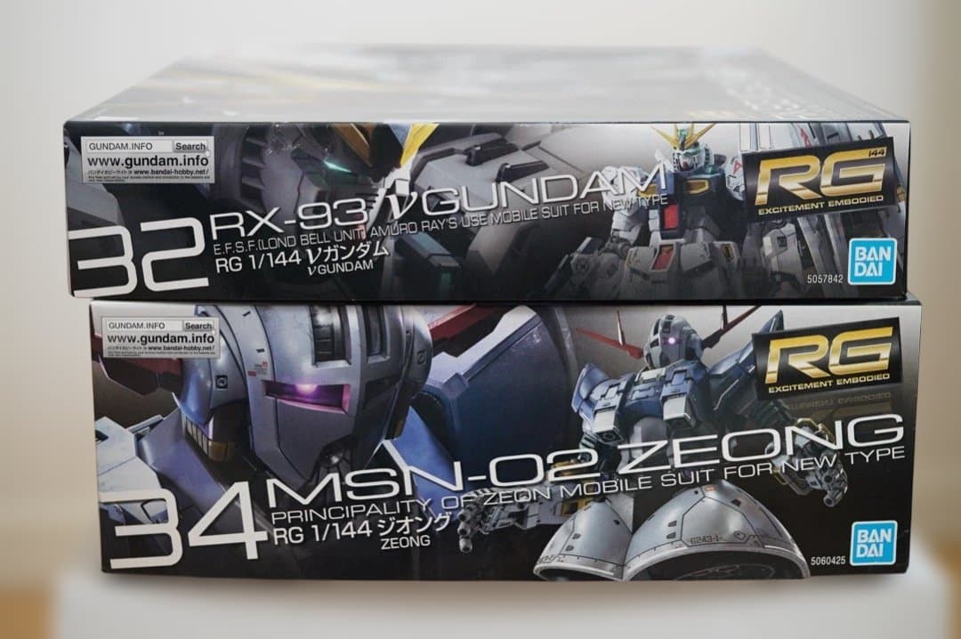 RG MSN-02 ジオング & RX-93 Vガンダム セット