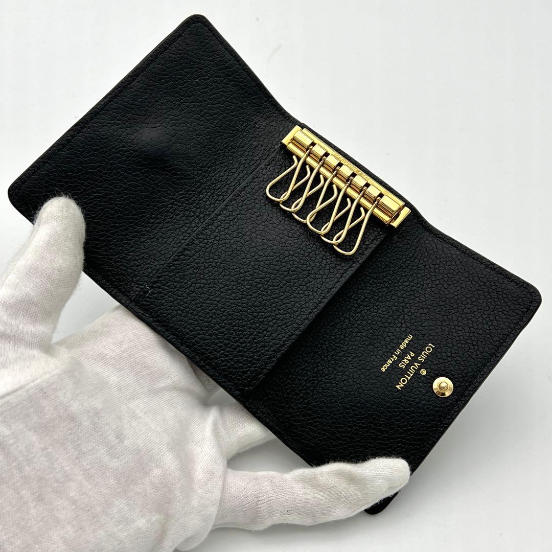 【極美品】ヴィトン アンプラント ミュルティクレ 6連キーケース ノワール