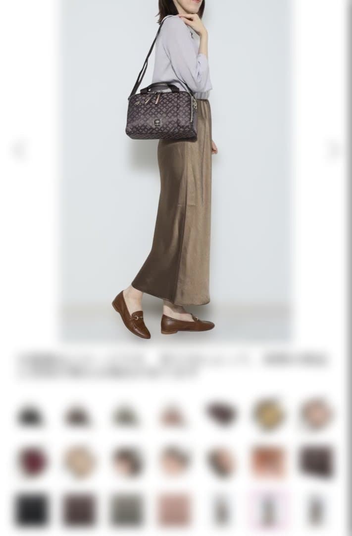 クリスチャン オリビエ撥水ジャガード 2ウェイボストン バッグ＆ベアーチャーム