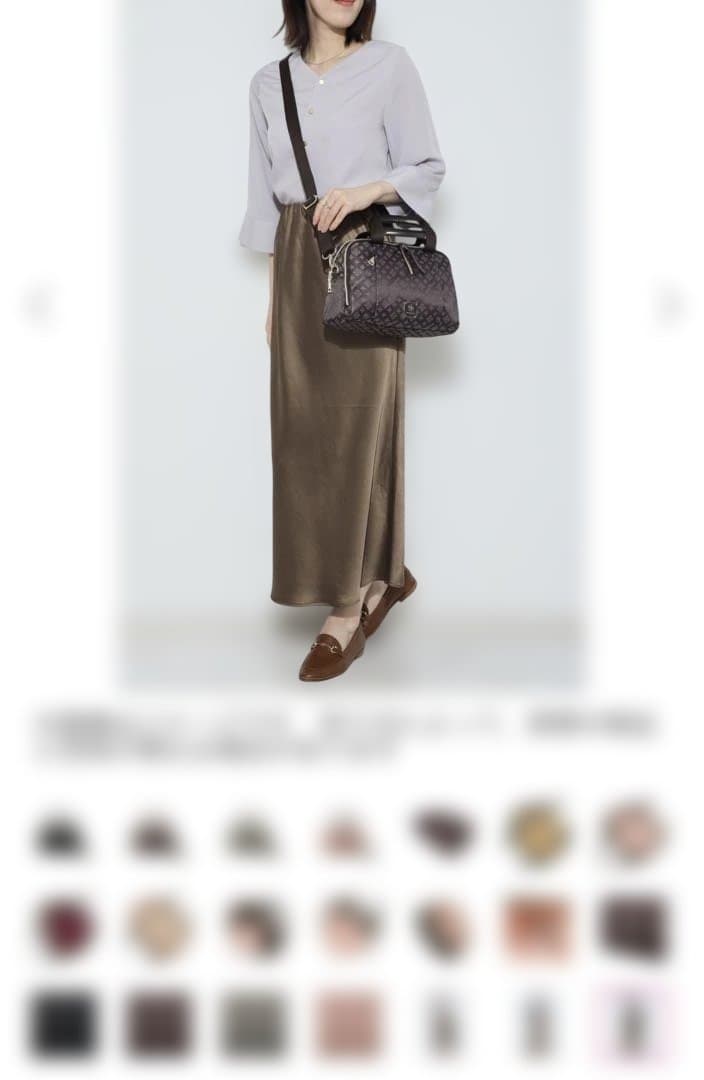 クリスチャン オリビエ撥水ジャガード 2ウェイボストン バッグ＆ベアーチャーム