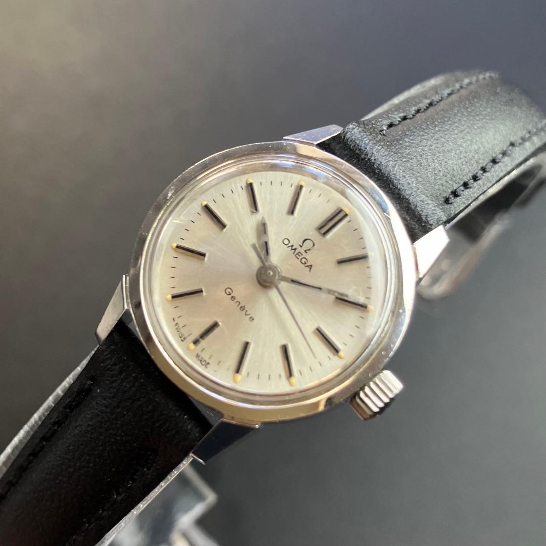 【良品 正規品】オメガ 腕時計 ジュネーブ アンティーク 手巻き Ω 可動品