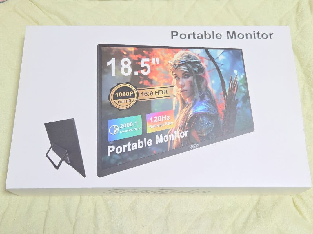 18.5インチ モバイルモニター フルHD HDR 120Hz