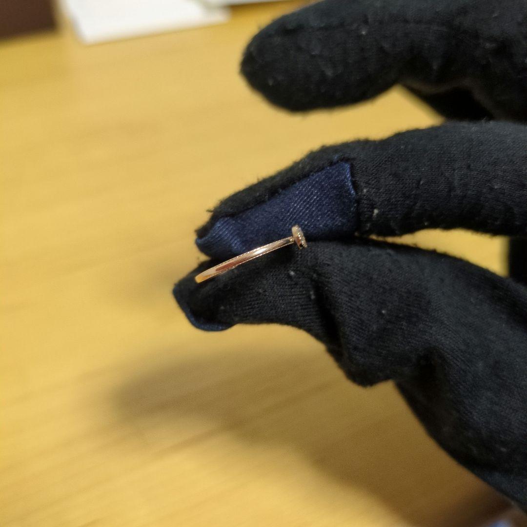 agete 18K ダイヤモンドリングと10K ダイヤモンドリング 7号