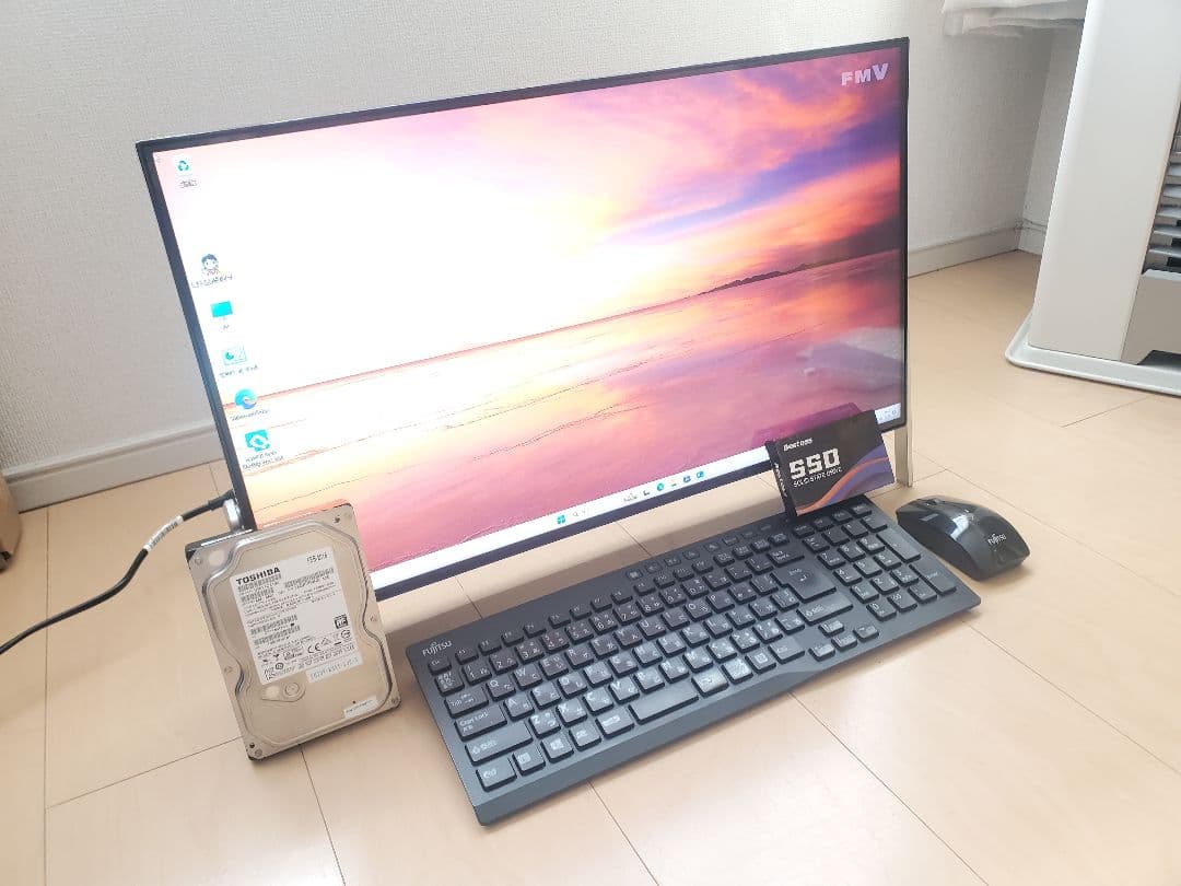 富士通/i7-7700HQ/SSD512GB/メモリ16GB/オフィス2024