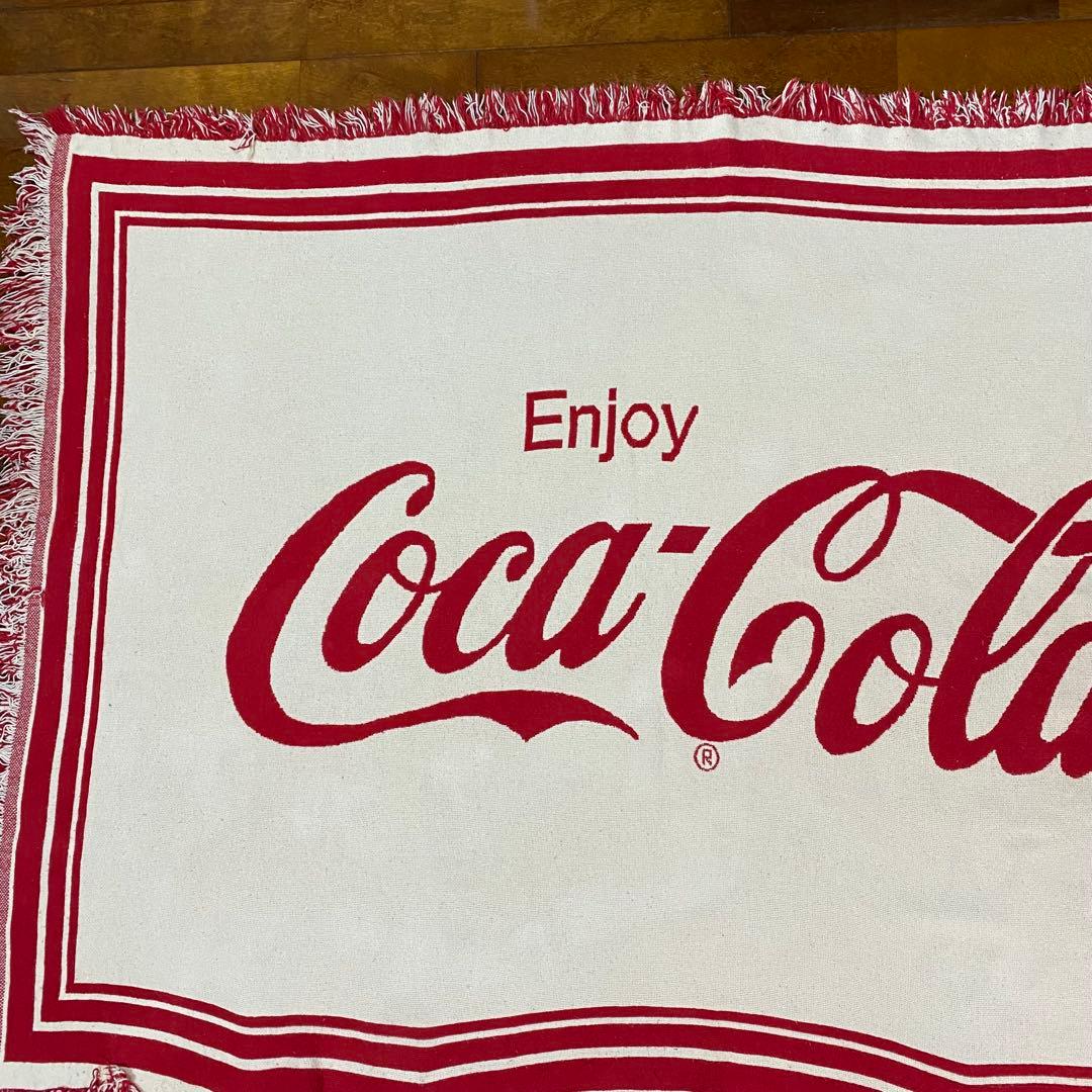 【激レア】Coca-Cola ヴィンテージラグマット　コカコーラ　インテリア雑貨