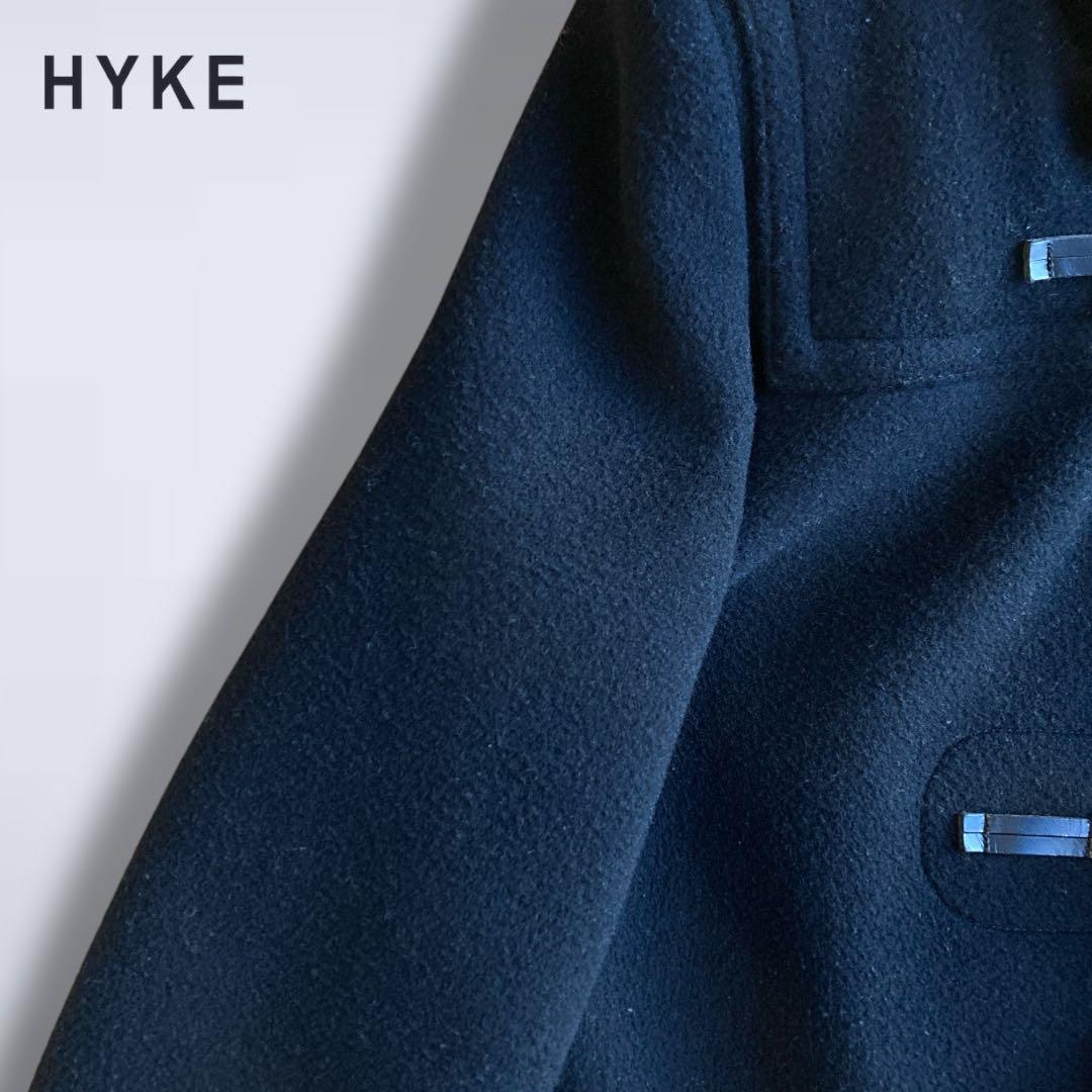 HYKE ダッフルコート　ブラック　サイズ2