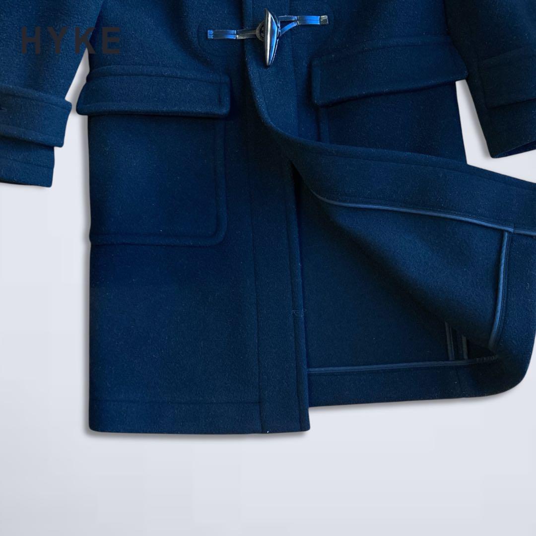 HYKE ダッフルコート　ブラック　サイズ2