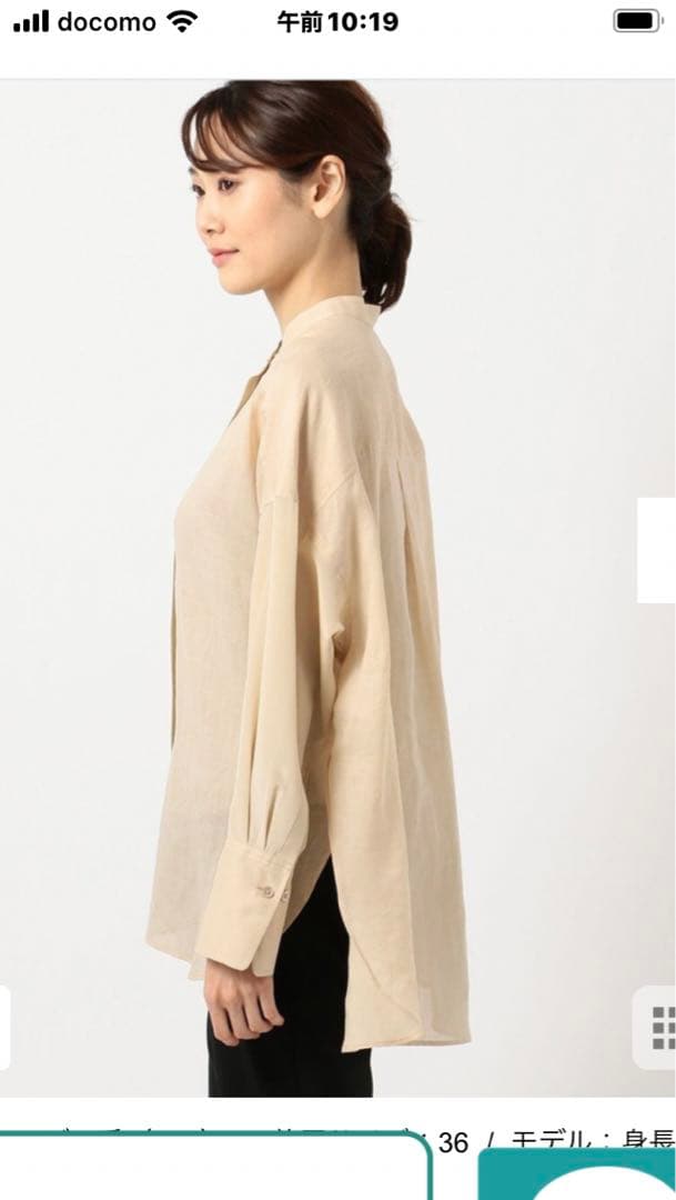 ken 大草直子さん推薦】【洗える】ラミーボイル シャツ / ブラウス
