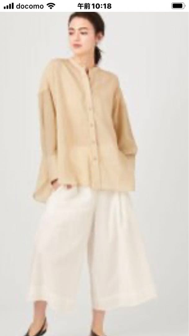 ken 大草直子さん推薦】【洗える】ラミーボイル シャツ / ブラウス