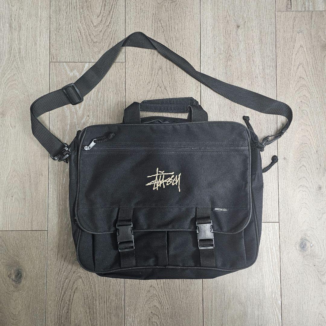 激レア 90s old stussy メッセンジャーバッグ 白タグ