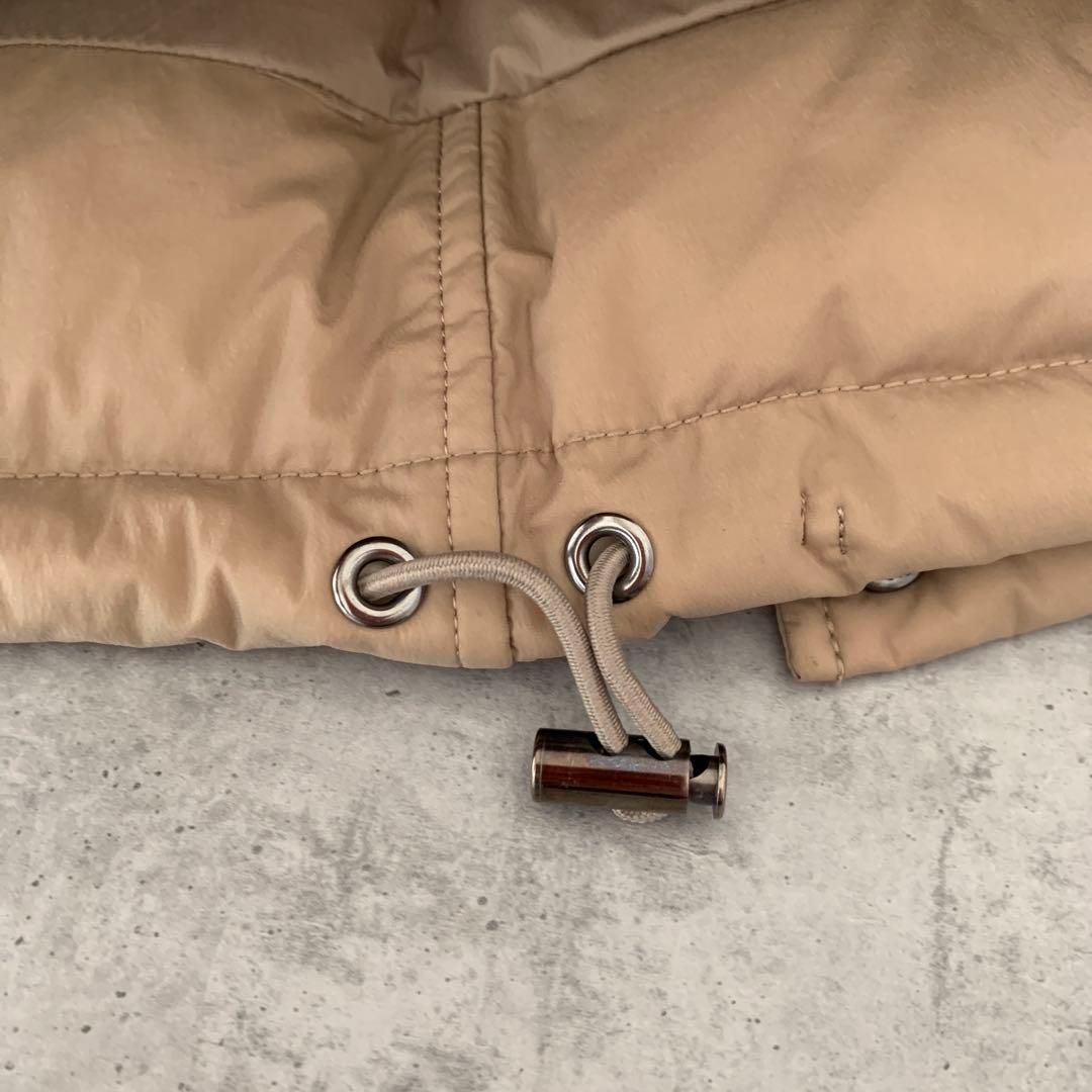 試着のみ✨自由区　ダウンコート　ショールカラー　Aライン　ベージュ