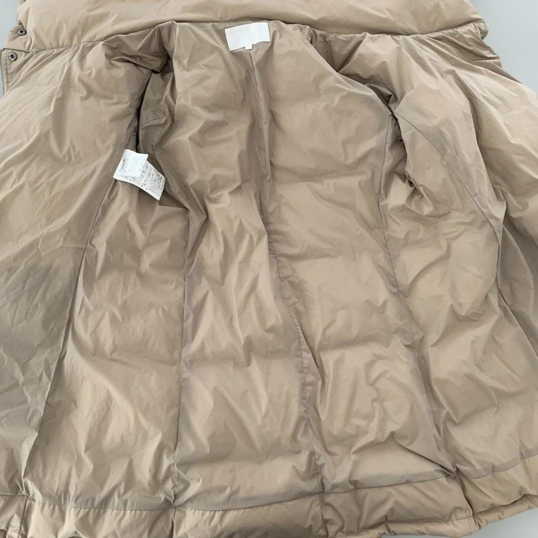 試着のみ✨自由区　ダウンコート　ショールカラー　Aライン　ベージュ