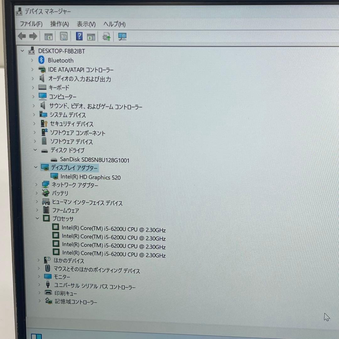 Windowsノート本体 NEC VERSAPRO VG-U i5-6200U 4Gb SSD128Gb