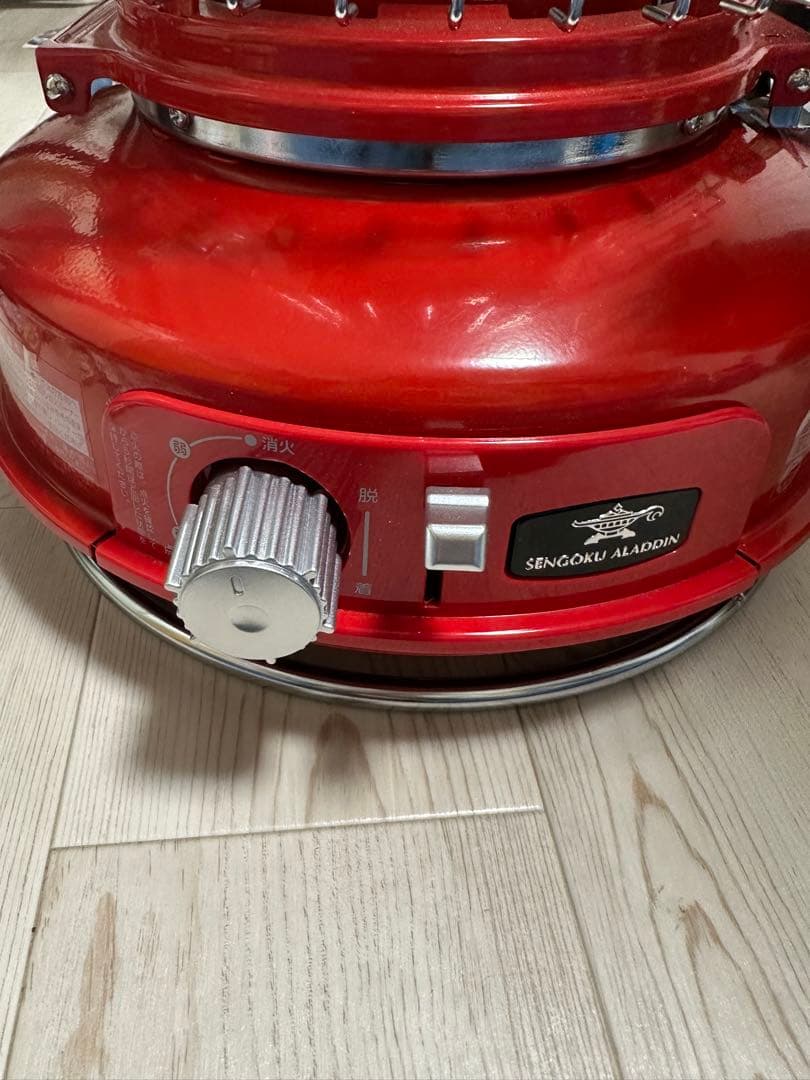 センゴクアラジンポータブルガスストーブ(レッド) 専用袋付き