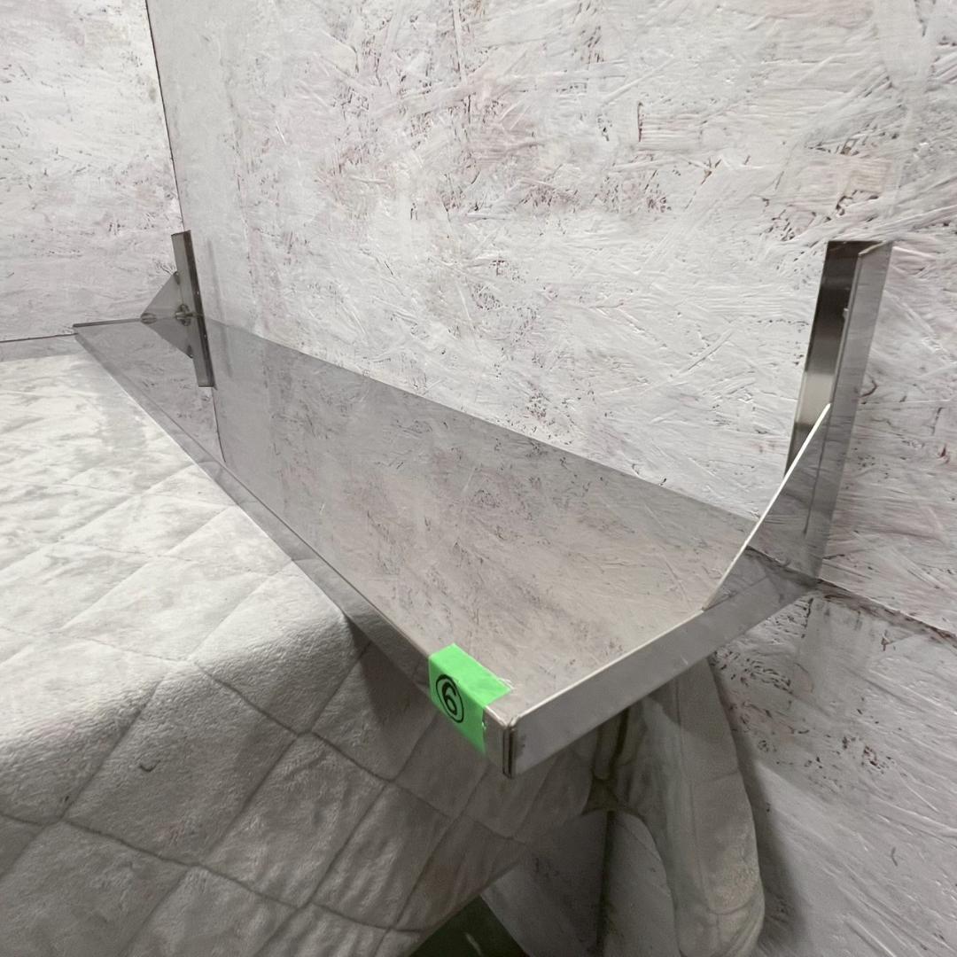 ステンレス製 平棚 吊棚 厨房用食器棚 W1640×D300 ⑥ Y1722