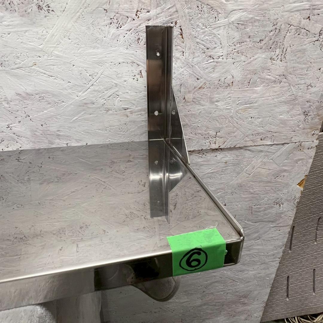 ステンレス製 平棚 吊棚 厨房用食器棚 W1640×D300 ⑥ Y1722