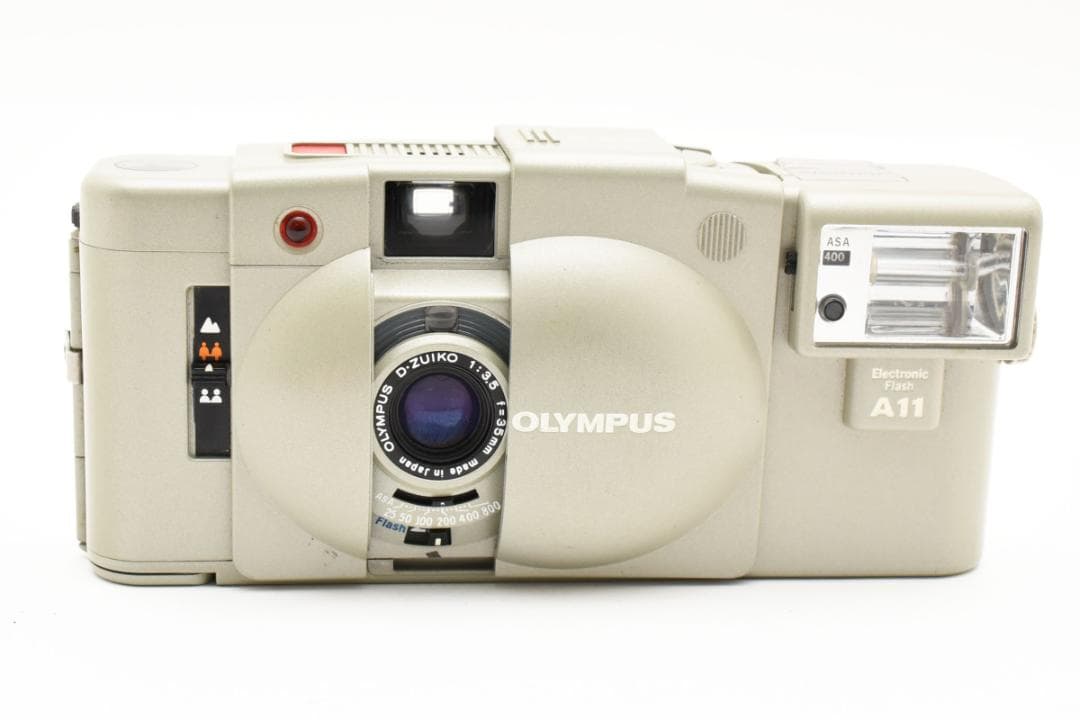 ■美品■ OLYMPUS XA2 グレー 希少カラー + Flash A11