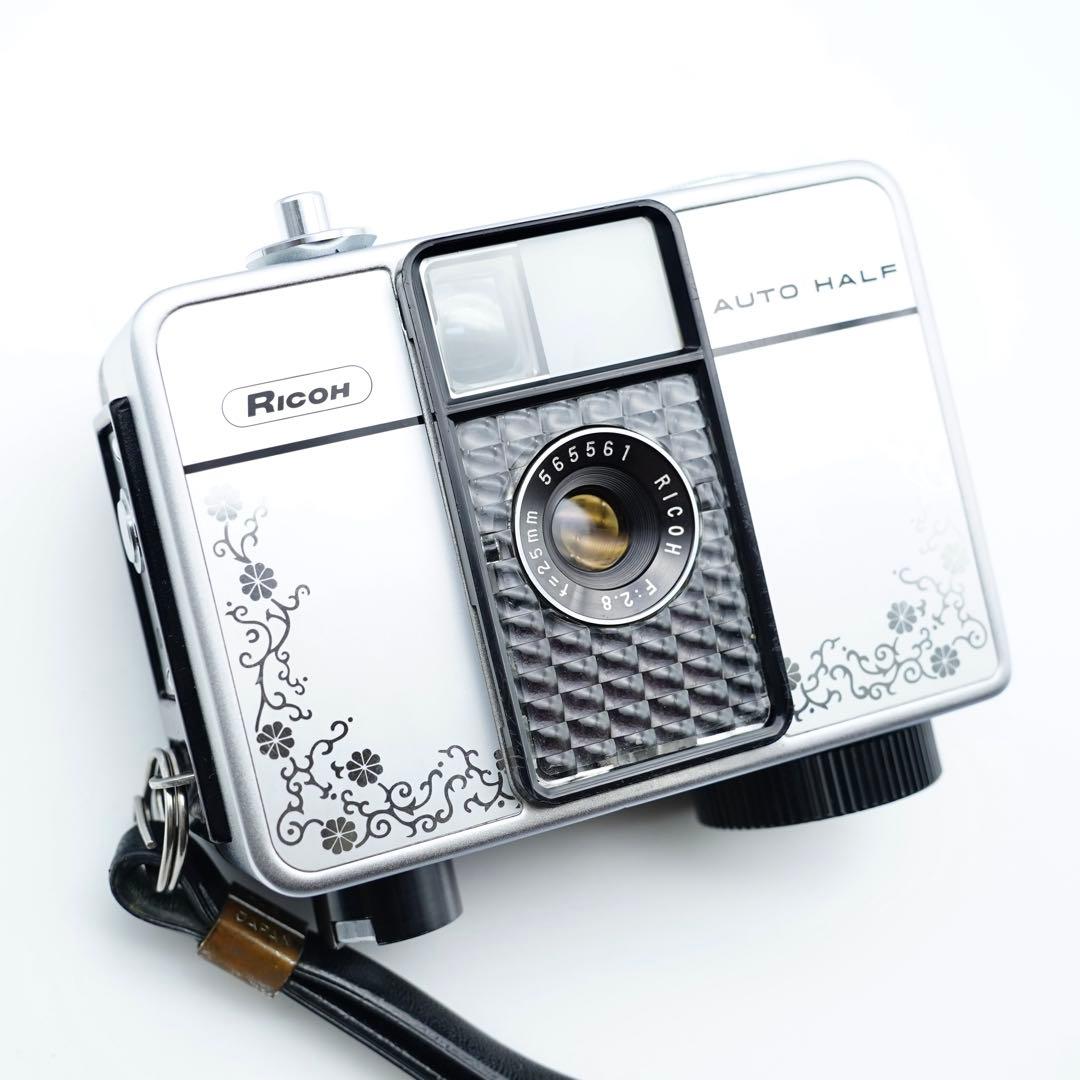 【動作確認・清掃済み＊試写あり】リコーオートハーフE 花柄