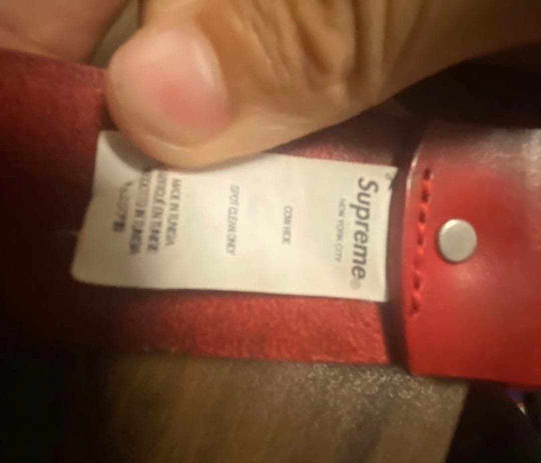 小物 Supreme Repeat Leather Belt SM