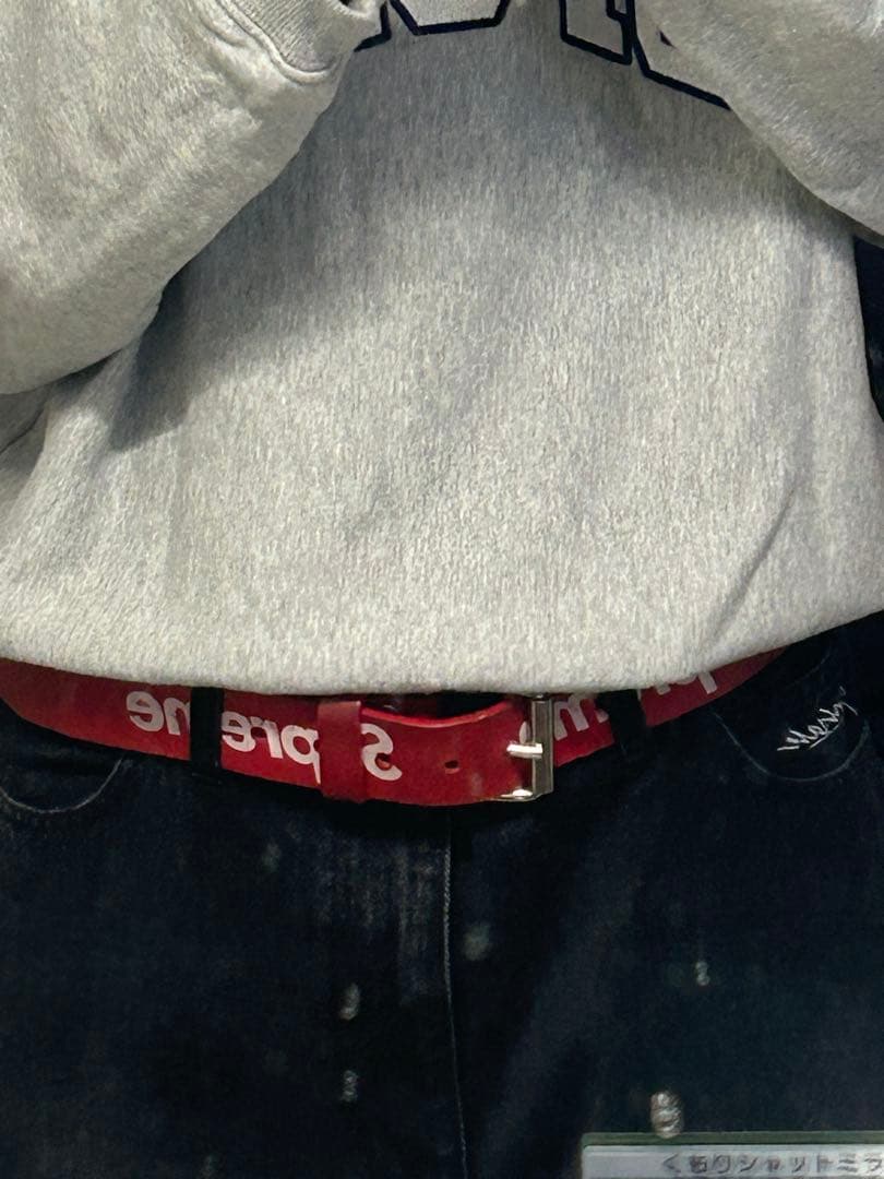 小物 Supreme Repeat Leather Belt SM