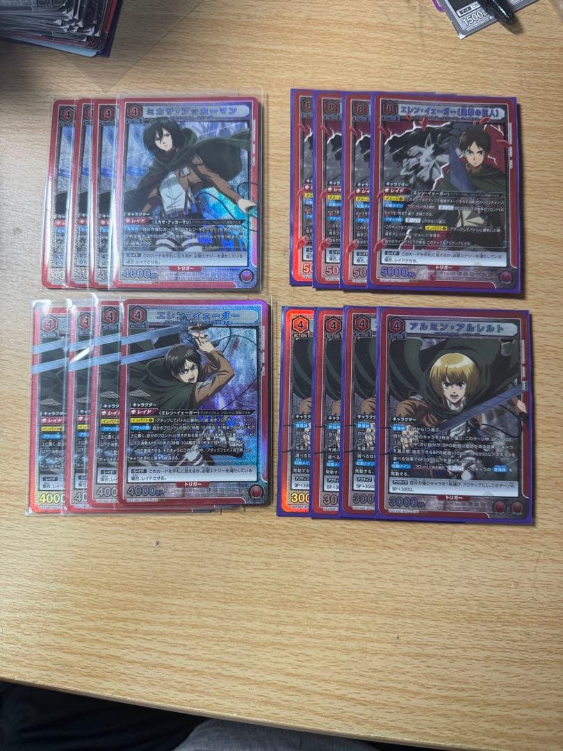 ユニオンアリーナ 赤進撃デッキ！ パーツ多数！！