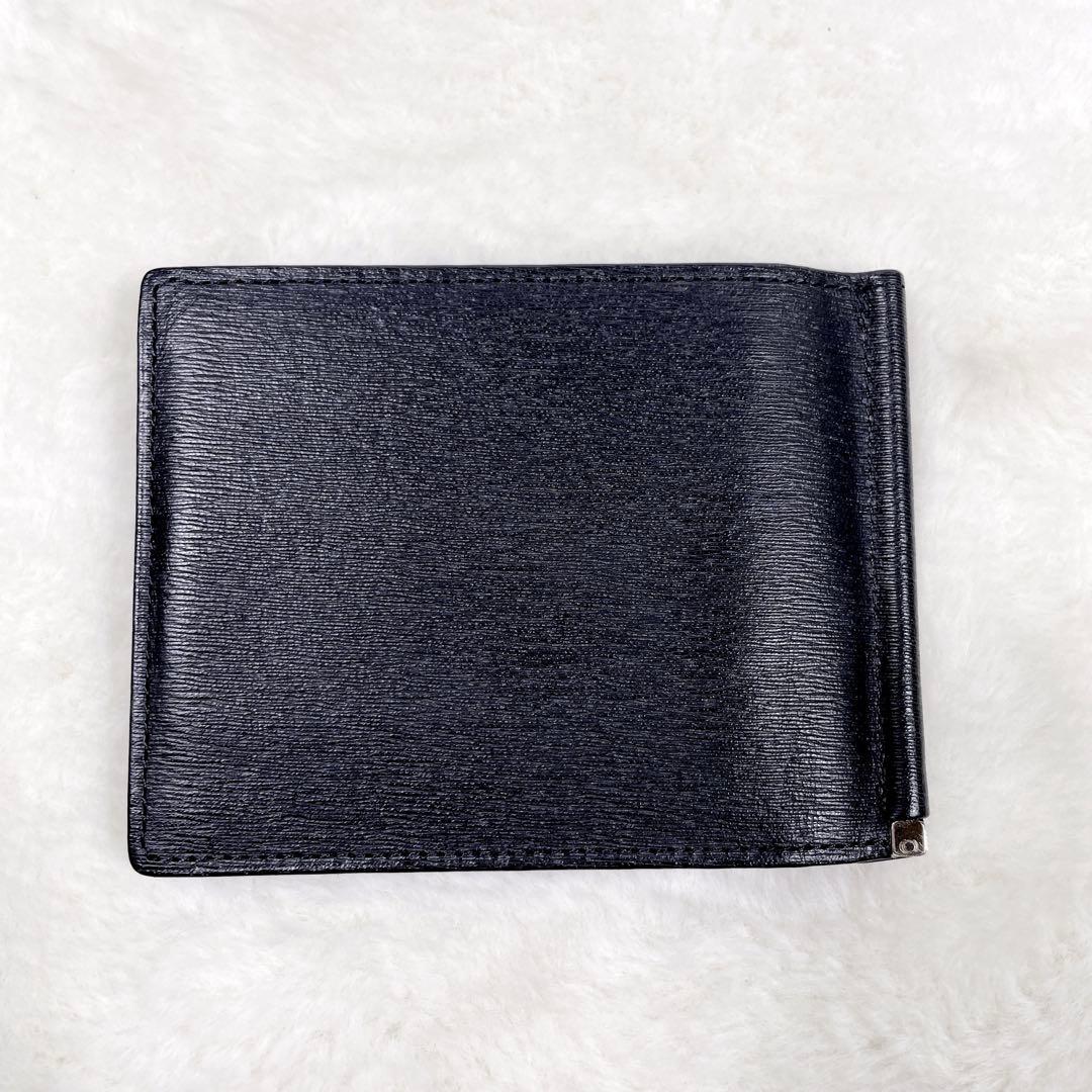 極美品 PORTER ポーター カレント マネークリップ 2つ折り財布 黒
