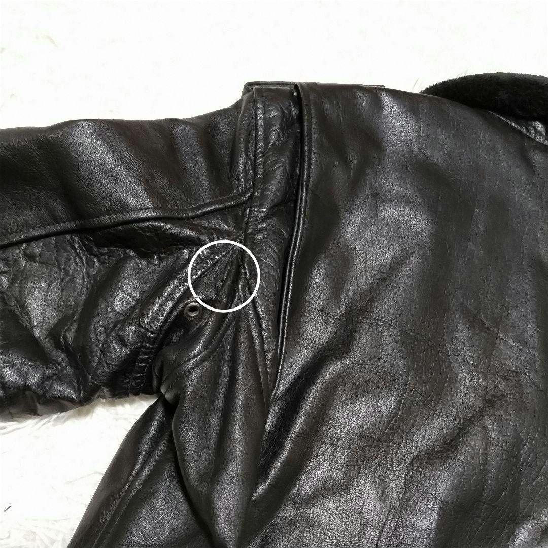 ホーンワークス　ダブル　ライダース　レザー　裏地キルティング　大きいサイズ