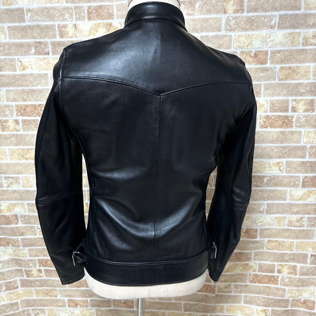 極美品　ジャックローズ　シングルライダースジャケット　ラムレザー　S