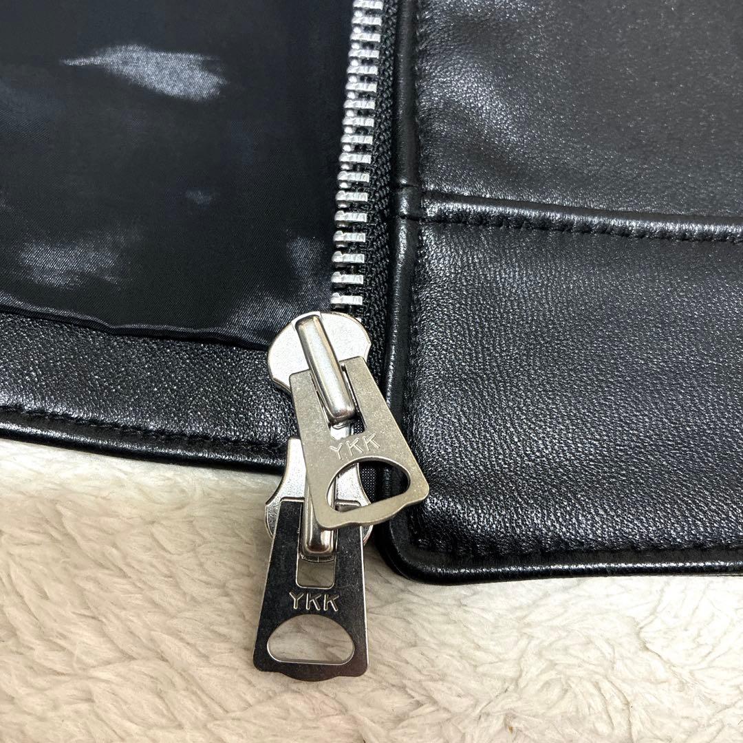 極美品　ジャックローズ　シングルライダースジャケット　ラムレザー　S