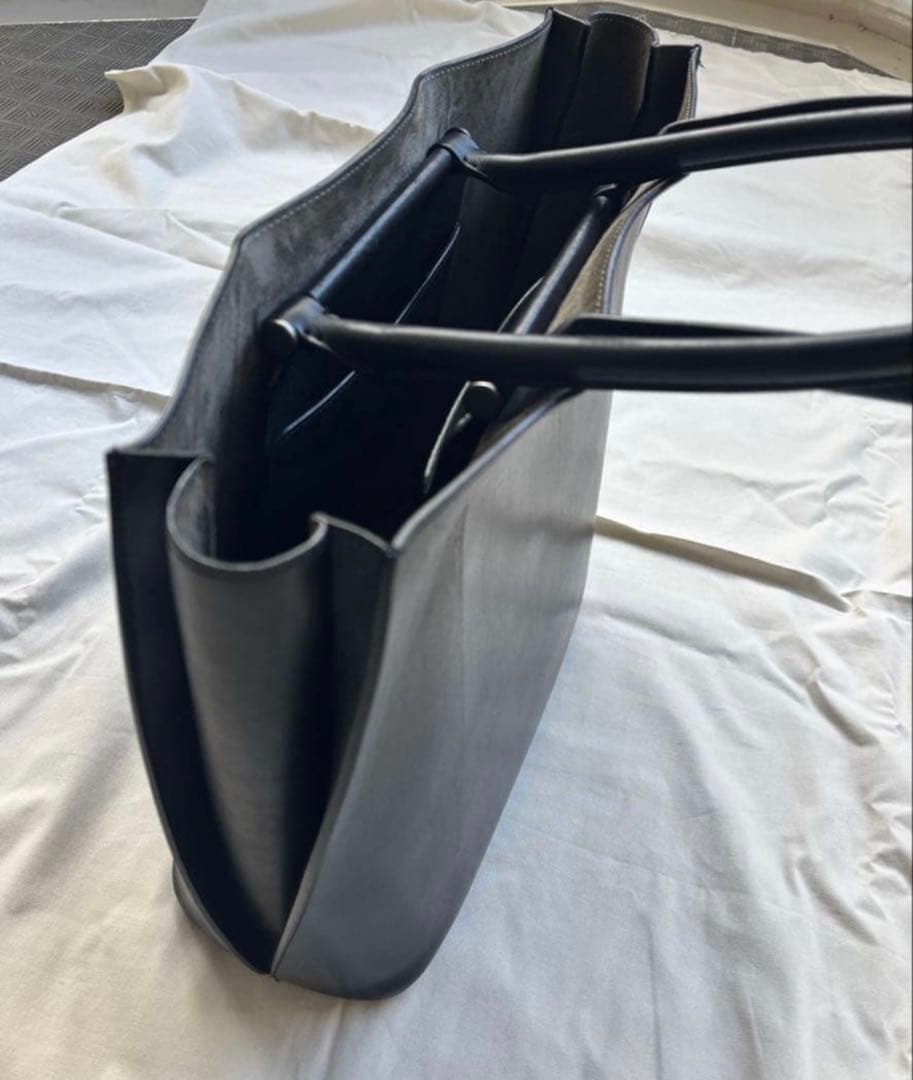 土屋鞄 ブラックヌメ トートバッグ