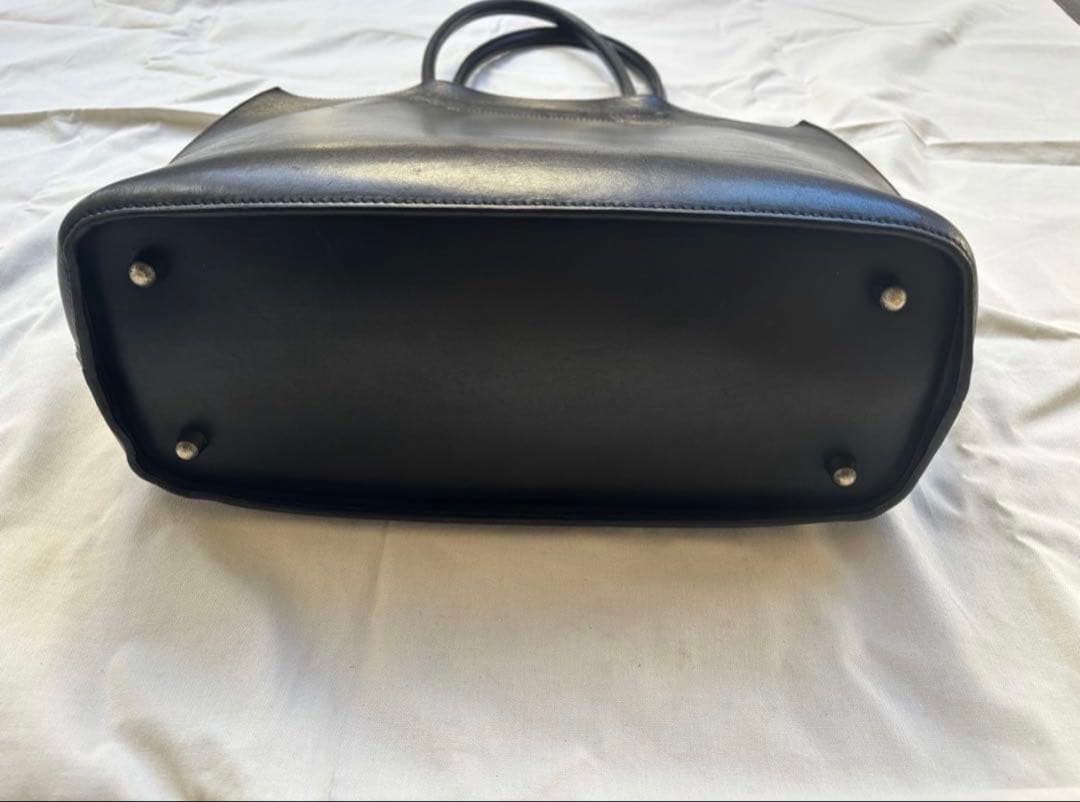 土屋鞄 ブラックヌメ トートバッグ