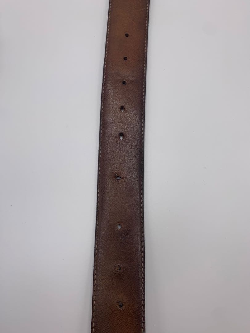 グッチ シマレザー GG インターロッキング ベルト シルバー金具 ブラック