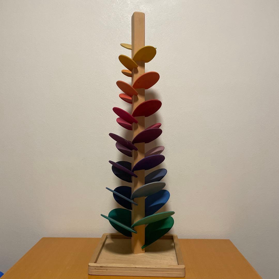 ボーネルンド　カラコロツリーL 木製 知育玩具 葉型積み木