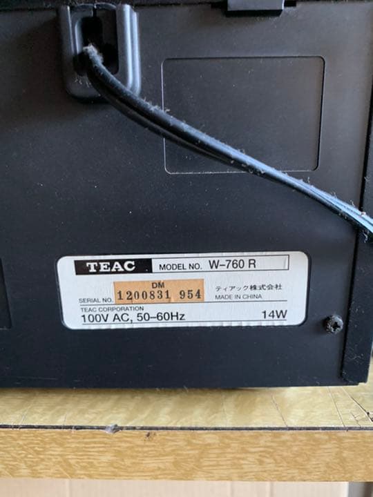 TEAC カセットデッキ　W-760R
