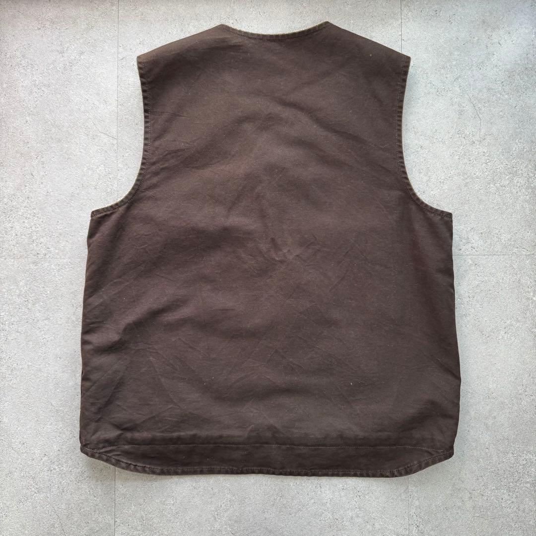 極上 90s カーハート ダックベスト ボア v26 DKB XL tall