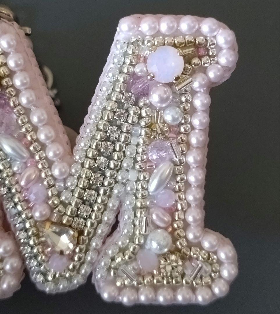 ☆ちぃ☆ピンクのさくらんぼ・イニシャルМ・イニシャルC バックチャーム