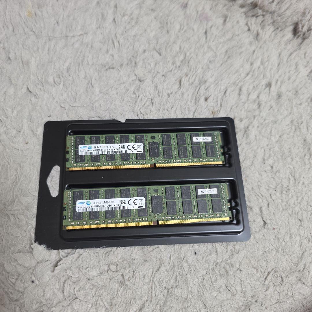 Samsung 16GB DDR4 メモリ 2枚セット 計32GB　ECCメモリ
