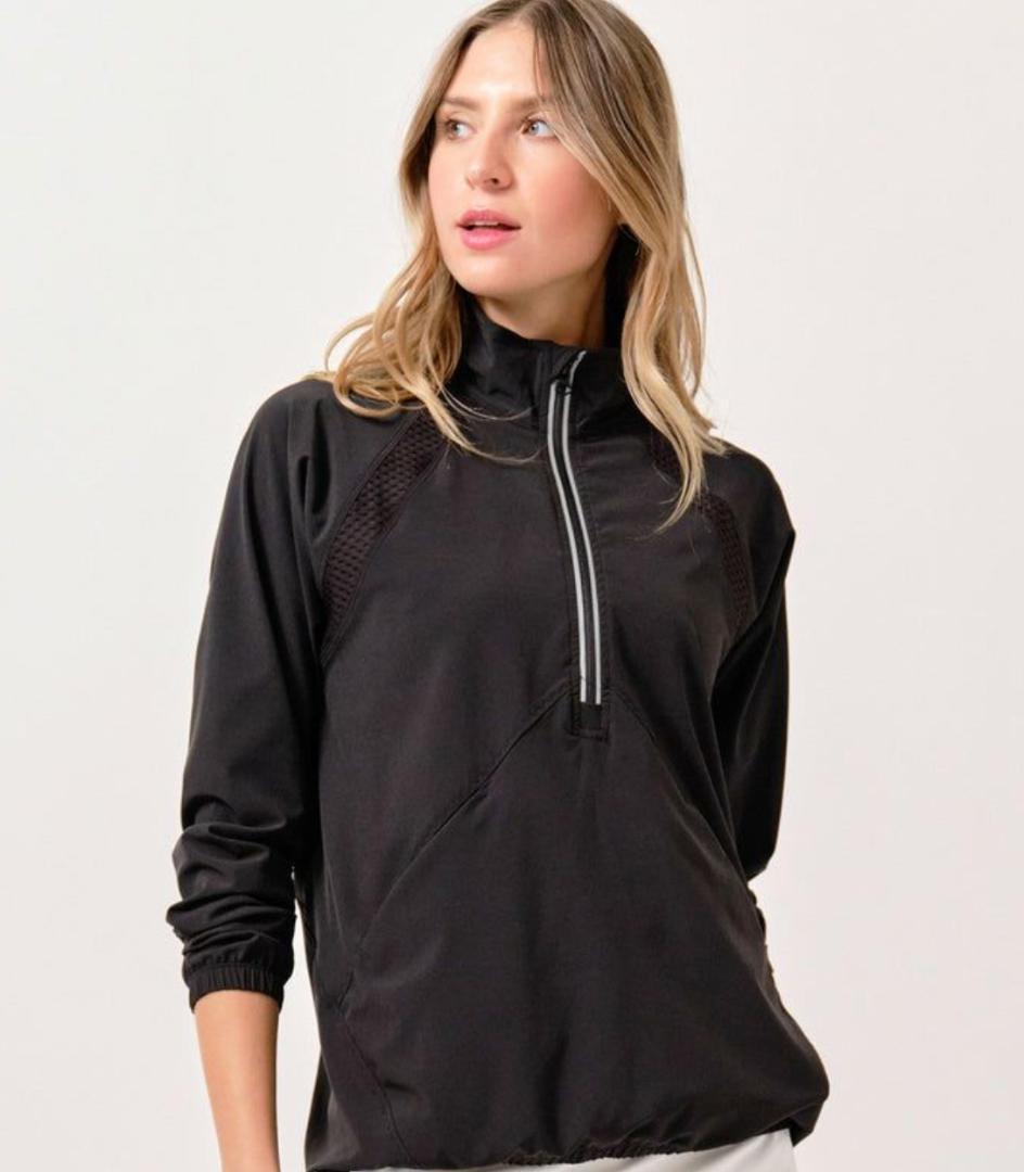 新作 LIJA レディース テニス ジャケット テニスウェア アウター ブラック