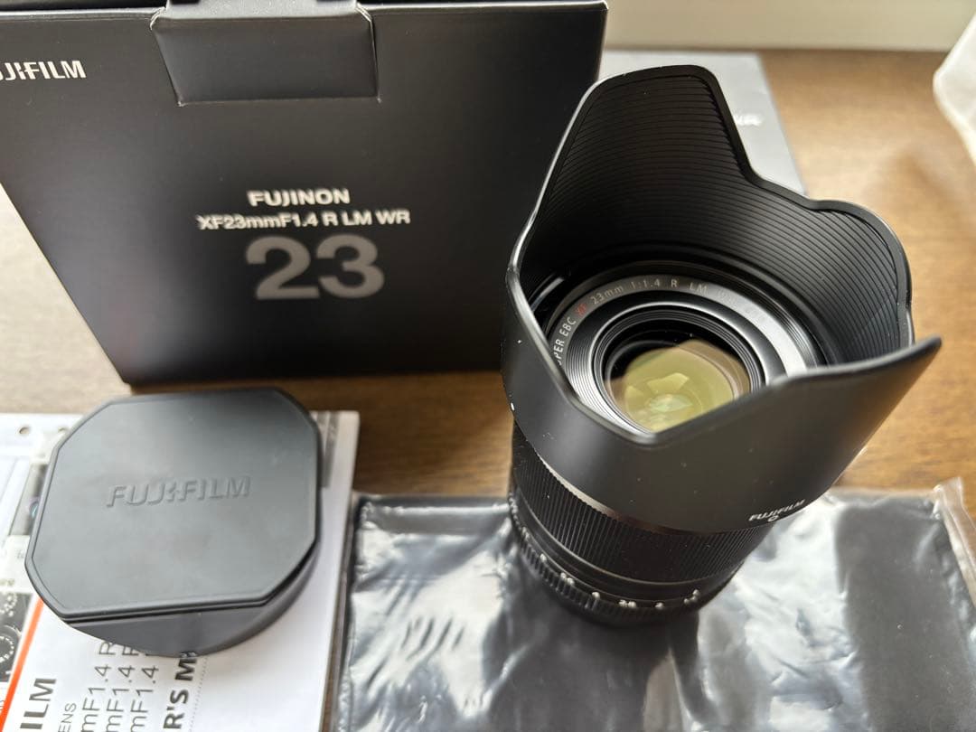【美品】FUJINON XF23mm F1.4 R LM WR＋純正角形フード