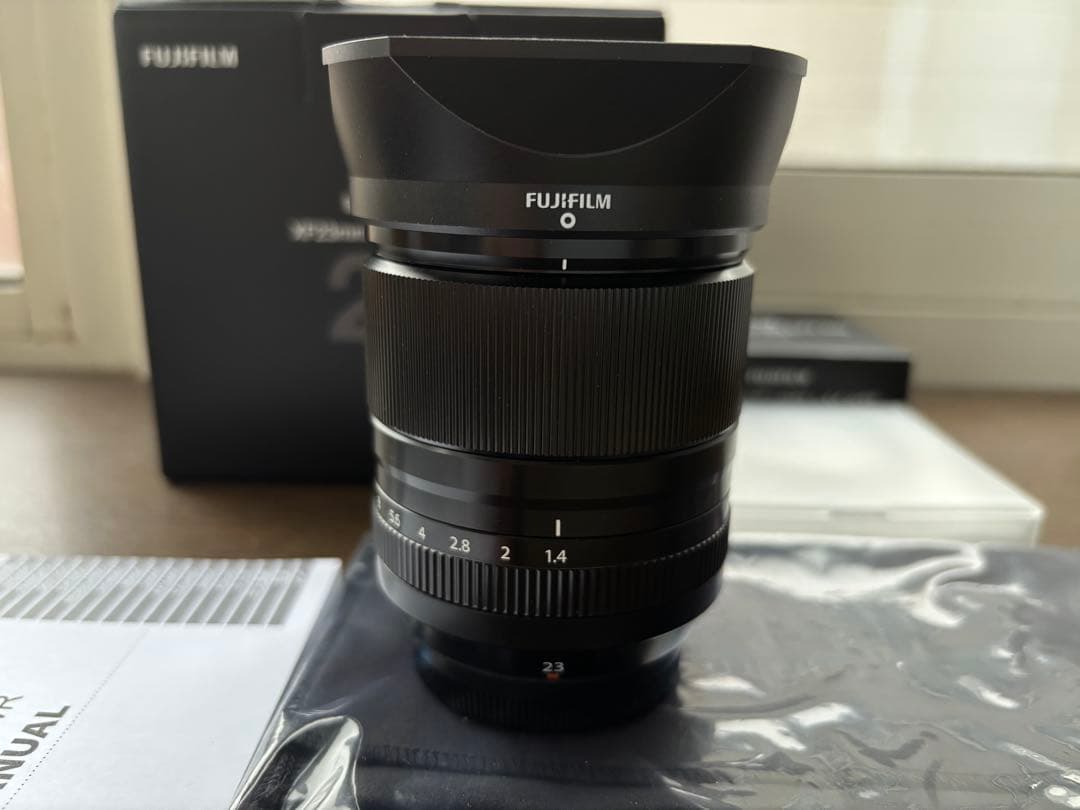 【美品】FUJINON XF23mm F1.4 R LM WR＋純正角形フード