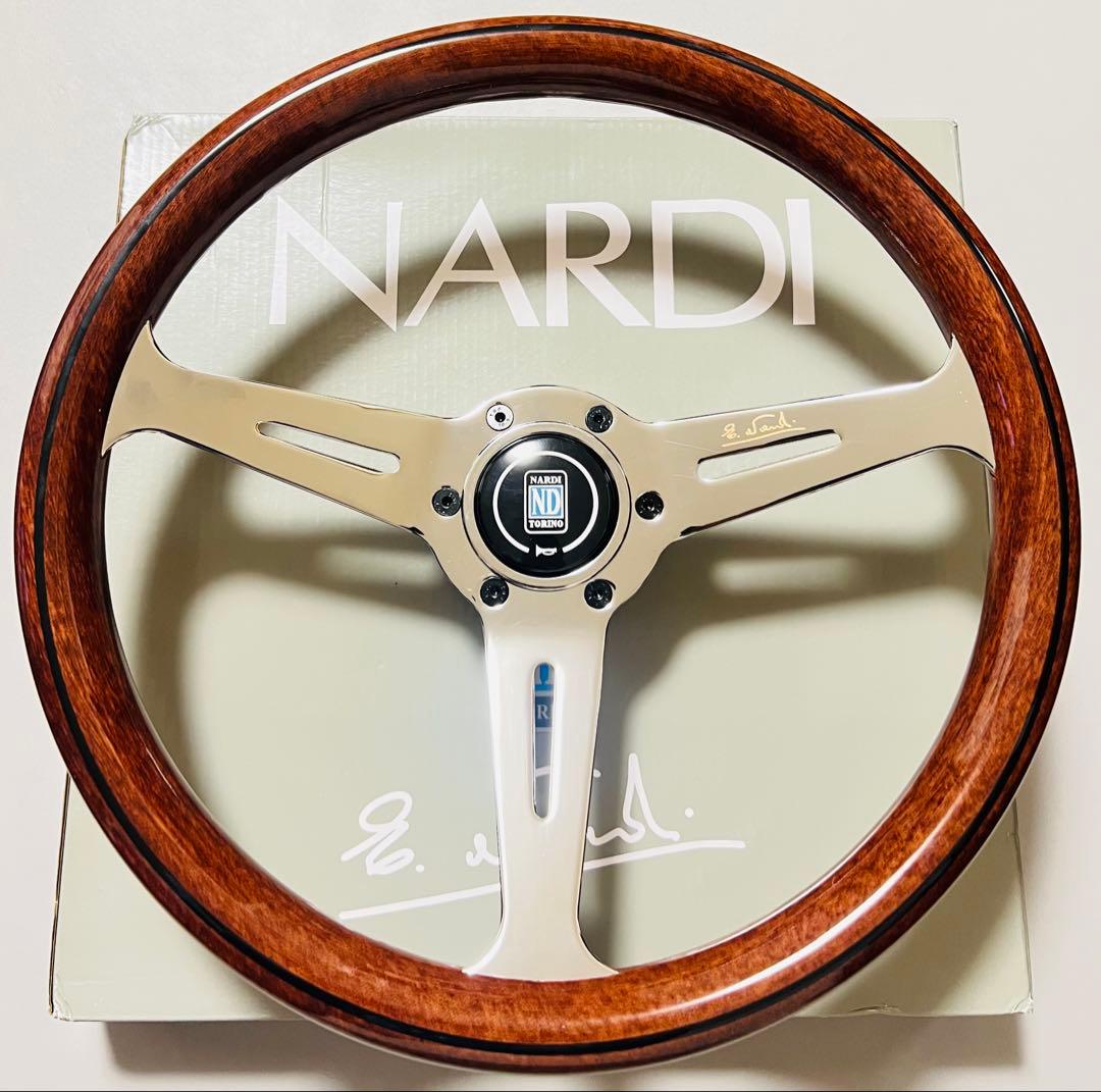 【大特価セール】ナルディ（NARDI）クラシックウッドステアリング　14インチ③
