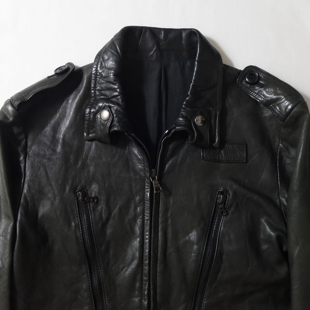 ジャケット・アウター attack the mind7 military leather jacket