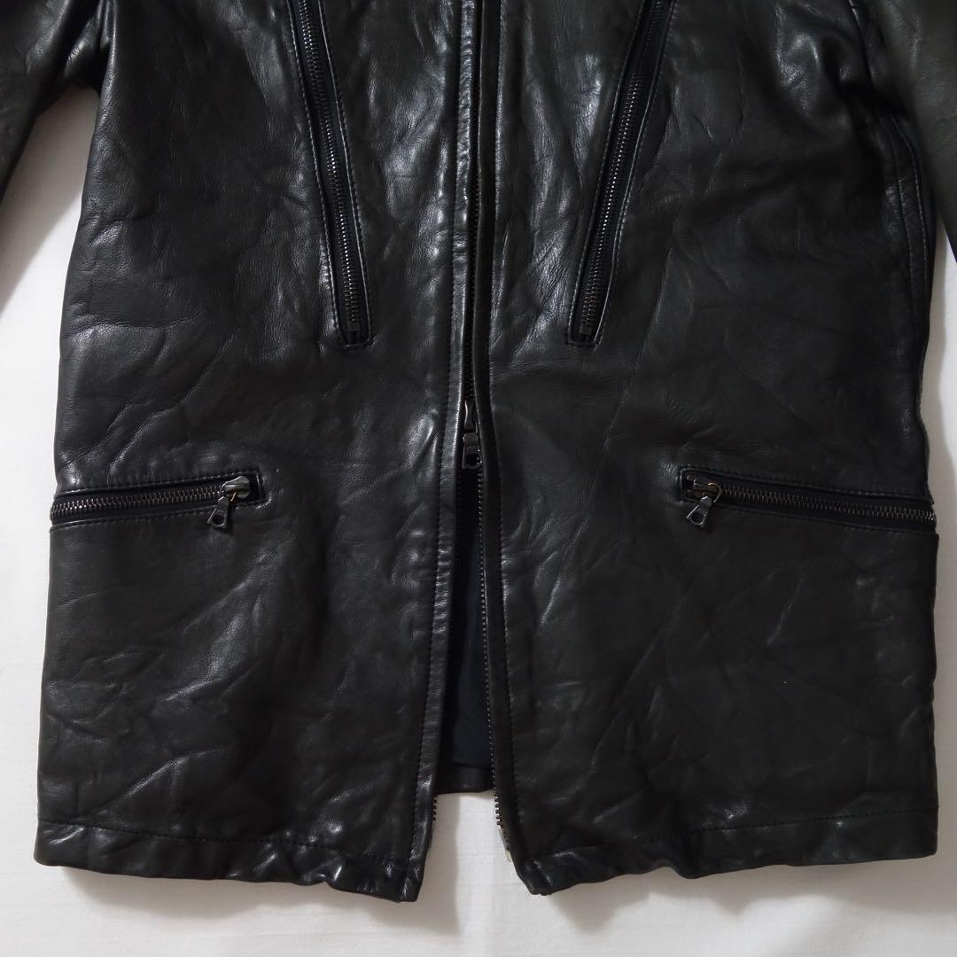 ジャケット・アウター attack the mind7 military leather jacket