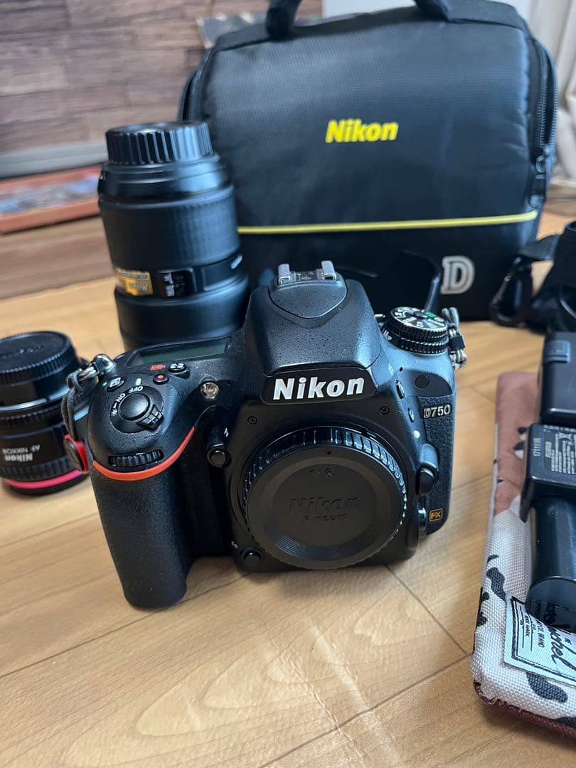 Nikon D750 デジタル一眼レフカメラ+ ズームレンズ+広角レンズセット