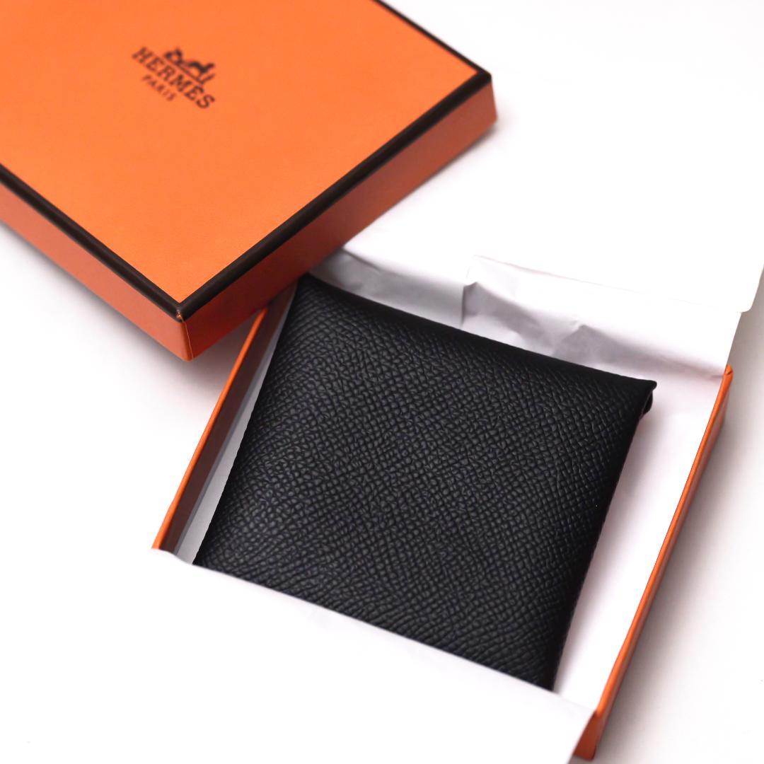 【未使用級】エルメス バスティア ブラック ヴォーエプソン HERMES