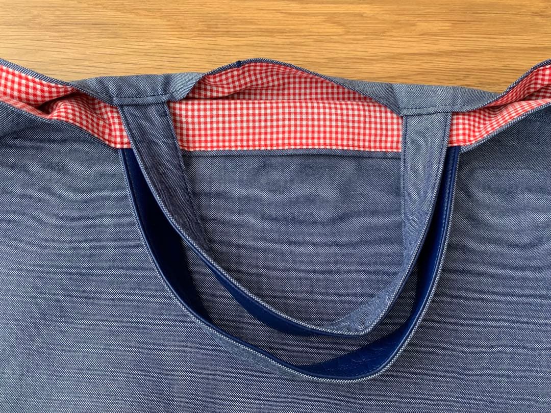 ファミリア　JAL コラボ　オリジナルデニムバッグ