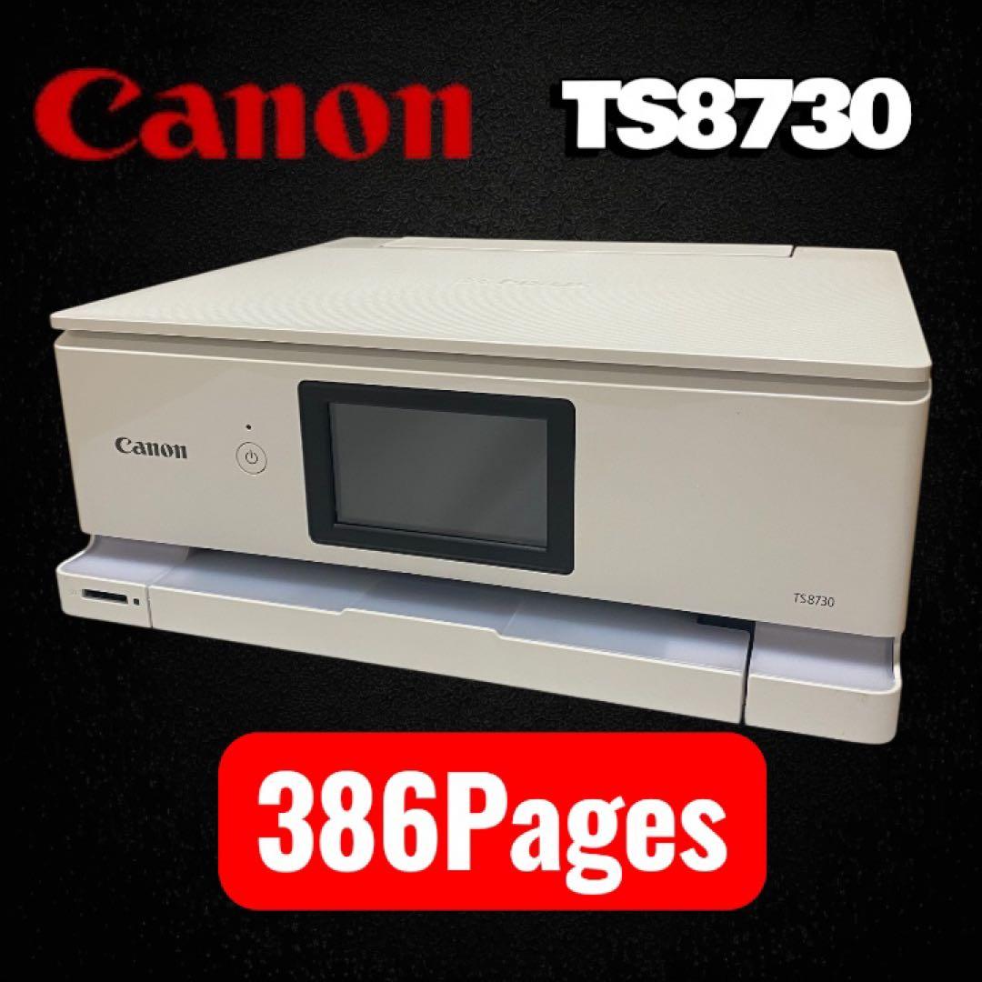 極美品✨Canon TS8730 インクジェットプリンター 386Pages