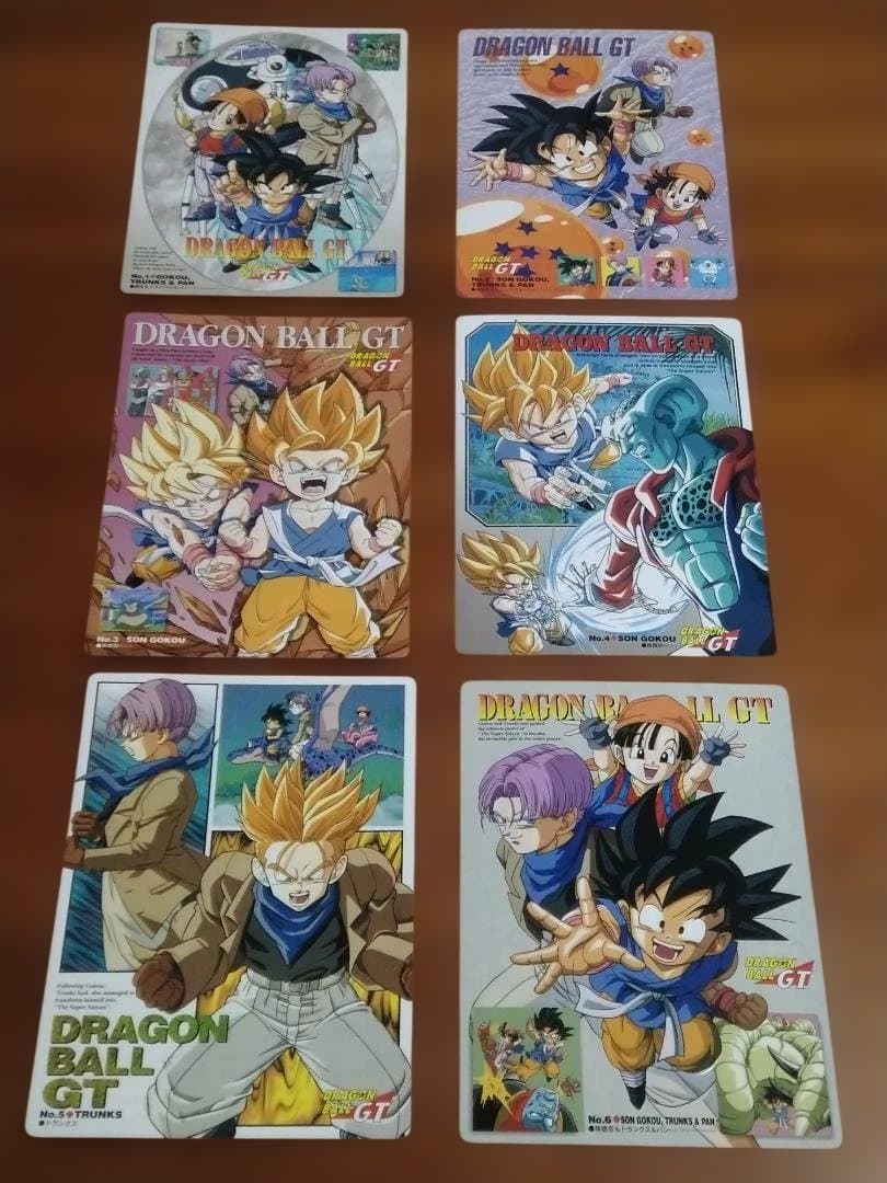 d*7様 ドラゴンボール GT ジャンボカードダス　フルコンプ６枚セット