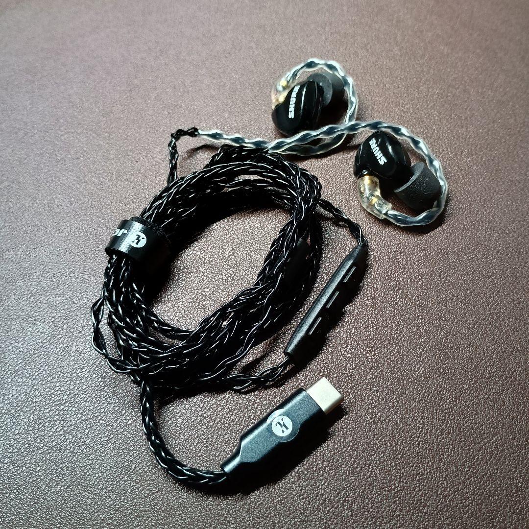 SHURE SE315 黒 USB Tyep C ケーブル付