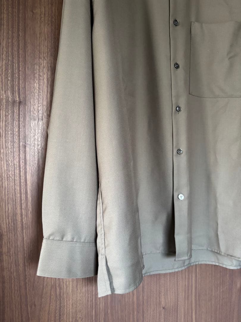 新品 PLST レーヨンブレンドバンドカラーシャツ S プラステUNIQLO C